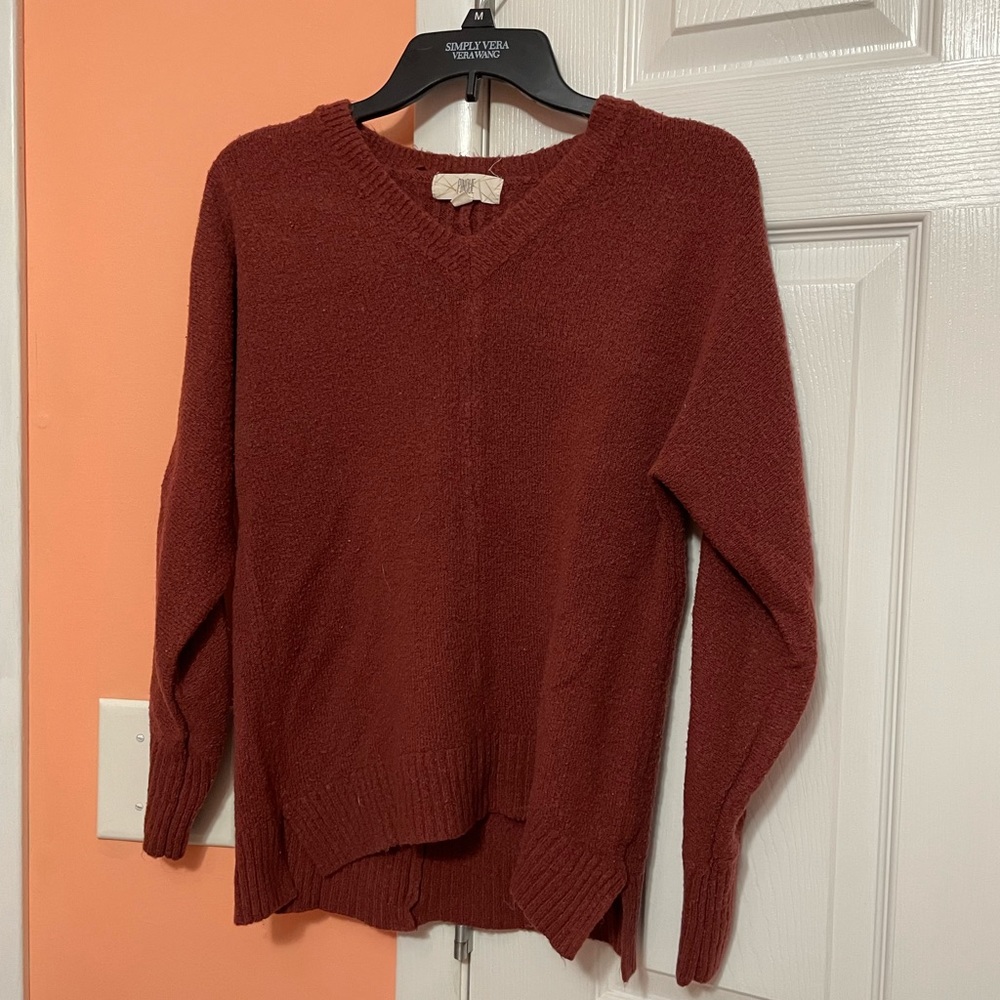 Burnt orange sweater